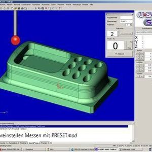 Bild 2: Mit dem Programm Presetmod aus der Alphamoduli-Reihe werden im Einzelmaschinen-Betrieb Messdaten übernommen, Versatzdaten gemessen und Ergebnisse dokumentiert.  Bild: Zimmer & Kreim