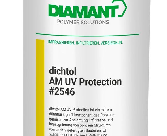 Diamant Polymer hat eine sehr dünnflüssige Lösung auf PMMA-Basis entwickelt, mit der man 3D-gedruckte Kunststoffteile vor UV-Licht und anderen äußeren Einflüssen schützen kann. Doch es kommen noch weitere Verbesserungen hinzu ...(Bild:  Diamant Polymer)