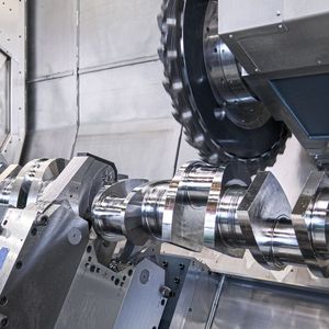 Sur plus de 4 000 m² d’exposition, WFL a réalisé une vraie démonstration de force notamment avec le M80CSX MILLTURN surpuissant, pour l’usinage de vilebrequin de grande taille.(Source :  WFL)