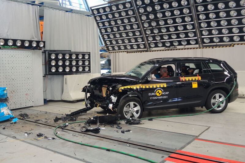 ... gab es im Crashtest von Euro NCAP volle fünf Sterne. (Euro NCAP)