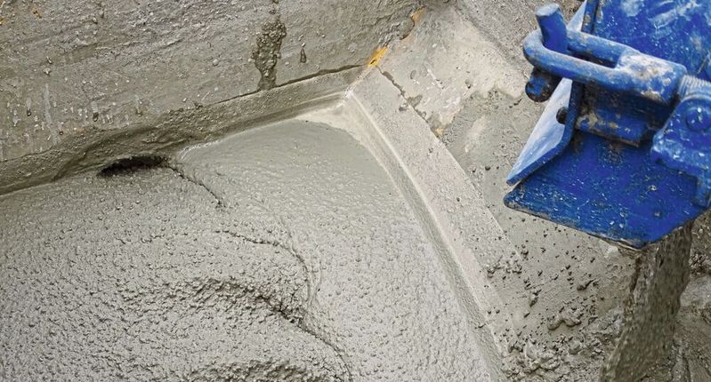 Angemischtes durfill in einer Pumpe.(Bild:  durcrete)