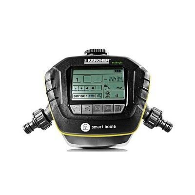 Smart Home im Grünen SensoTimer ST 6 Smart Home: Der neue Bewässerungsautomat ST 6 Smart Home von Kärcher erweitert die intelligente Haussteuerung auf den Garten. Als Basis der vernetzten Pflanzenbewässerung dient die herstellerübergreifende Plattform Qivicon. Sie vereint zahlreiche Anwendungen für ein smartes Zuhause auf einer technologischen Basis. Mit einer eigens entwickelten App können Einstellungen am Automat bequem mittels Smartphone oder Tablet vorgenommen werden. Die Bewässerung erfolgt bedarfsgerecht: Sensoren messen die Feuchtigkeit des Bodens und übermitteln den Wert über Funk an den SensoTimer. (Bild: Kärcher)