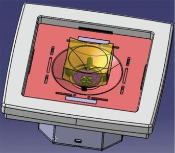 Das 3-D-Modell des IceLight von Busch-Jäger mit Reflektor und mit refraktiver Optik. (Bild: Mentor)