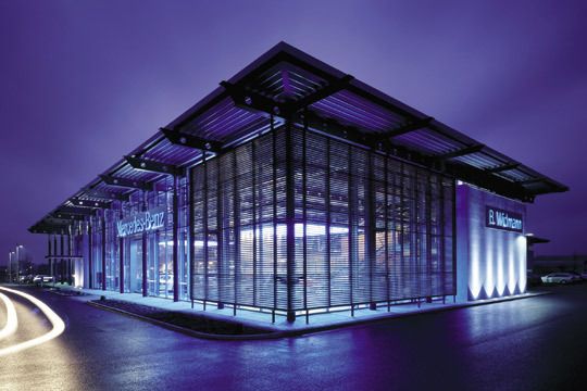 Ende der neunziger Jahre übernahm Widmann das Vertragsgebiet Crailsheim und baute ein neues Gebäude. (Archiv: Vogel Business Media)