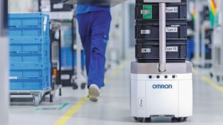 Omron arbeitet seit geraumer Zeit an autonomen mobilen Robotern und hat vor Kurzem die Omron-LD-Serie der AIVs (autonome intelligente Vehikel) herausgebracht. (Omron)