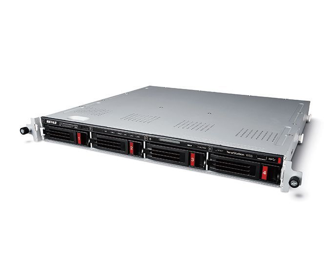 Mit dem WS5420RNS6 gibt es auch eine Rackmount-Version mit vier Einschüben und bis zu 32 TB Gesamtkapazität. (Buffalo)