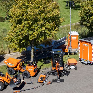 Auch für den Galabau steht eine breite Palette an Eco-Lösungen bereit.  (Bild: Boels Rental AG)