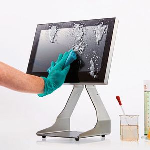 Das Gehäusematerial V4A des Pro-V-pad Steel IP69K bietet zuverlässigen Schutz gegen chlorhaltige Medien, wie sie in vielen der gängigen Reinigungs- und Desinfektionsmittel enthalten sind – und damit eine überzeugende Beständigkeit.(Bild:  Prologistik)