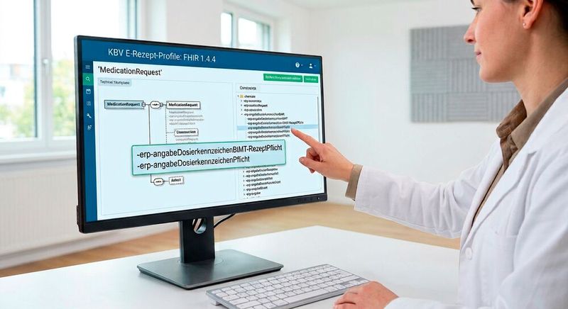 Zwei fehlende Constraints für die E-Rezept-Version 1.4.x wurden von der KBV mittels Bugfix nachgeschoben. Early Adopter des neuen Standards müssen ihre Systeme bis Mitte August erneut updaten.(Bild:  Gemini / KI-generiert)