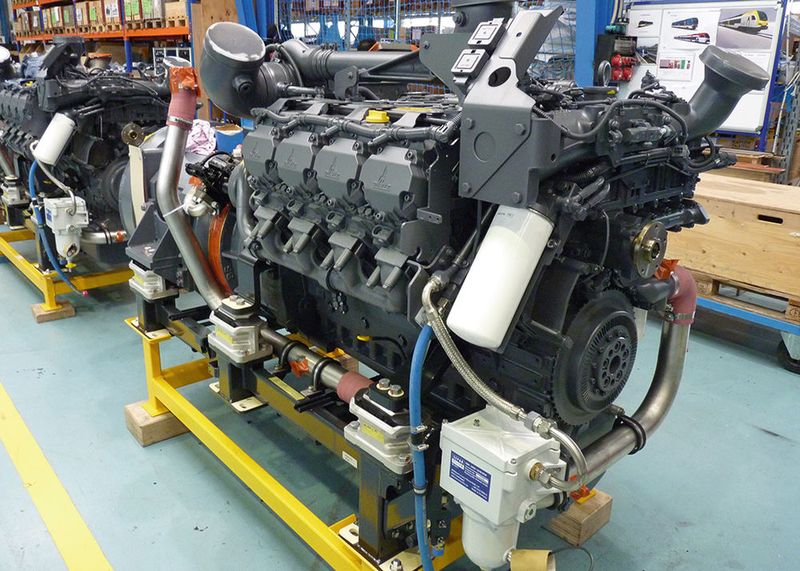 Deutz-Motor für dieseleleketrische Lokomotiven: Bei Stadler haben die Kunden Mitspracherecht, welche Dieselmotoren in die Lokomotiven eingebaut werden. (Bild: Sergio Caré)