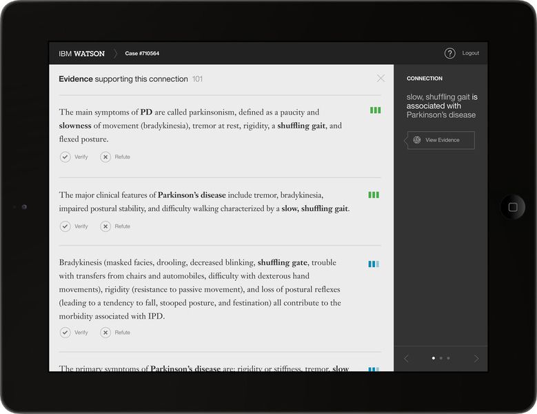 WatsonPath und Watson EMR Assistant analysieren Patientendaten und medizinische Fachinformationen und visualisieren die Ergebnisse (IBM Research)