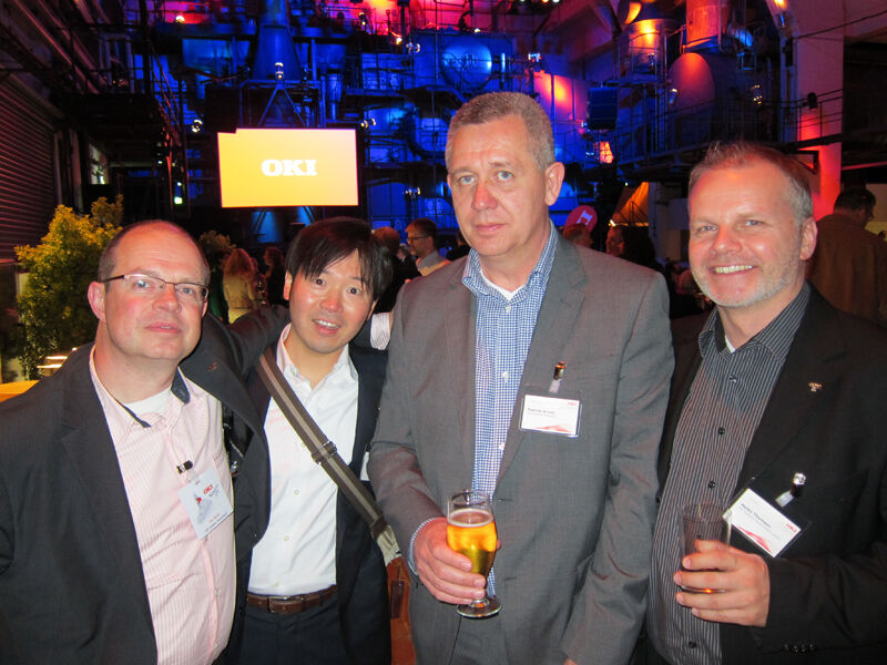 Das OKI Team (v. l.): Kay Strucks, Shun Mochizuki, Patrick Arnou und Heiko Thomsen (Bild: IT-BUSINESS)