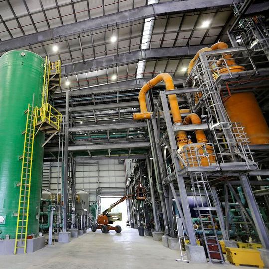 Ashta hat in den letzten Jahren unter der Eigentümerschaft von Bigshire bedeutende Investitionen getätigt, insbesondere den Bau und die Inbetriebnahme einer modernen Membranzellen-Chloralkalianlage.(Bild:  Ineos)