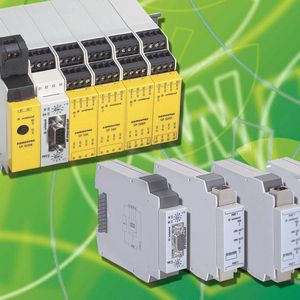 Bild 2: Dank Gateways für Profibus-DP, Profinet IO, Ethernet/IP, CAN-Open und Modbus/TCP sind mit der modularen Sicherheitssteuerung Samos Pro durchgängige Systemlösungen möglich. 