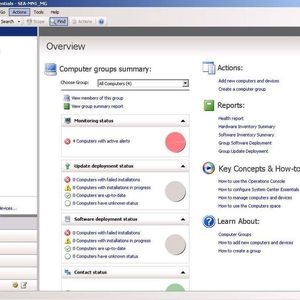 Abbildung 1: Die Managementkonsole von System Center Essentials 2007 kann auf dem Verwaltungsserver aufgerufen werden