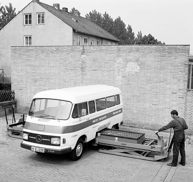 Alles schon mal da gewesen: Schon 1972 experimentierte Mercedes mit Wechselbatterien. (Archiv: Vogel Business Media)