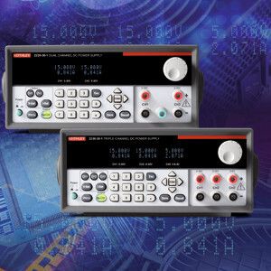 Bild 3: Zweikanalige programmierbare DC-Stromversorgung Modell 2220-30-1 und dreikanalige programmierbare DC-Stromversorgung Modell 2230-30-1. (Keithley)