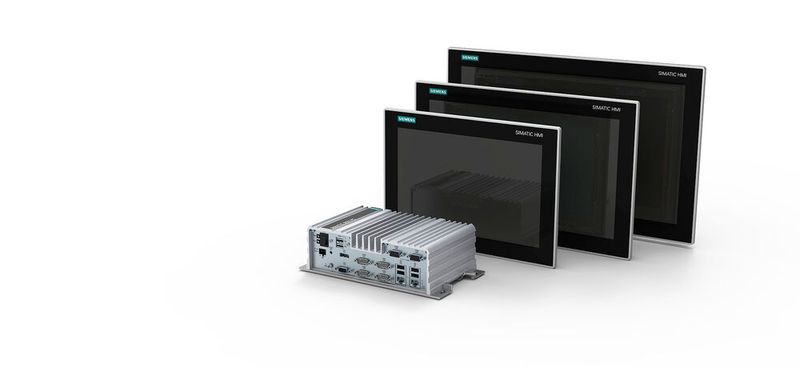 Der Panel-PC Simatic IPC von Siemens eignet sich optimal für eine kostengünstige Realisierung von HMI-Anwendungen und lässt sich aufgrund seiner lüfterlosen Kühlung einfach integrieren. (Bild: Siemens)