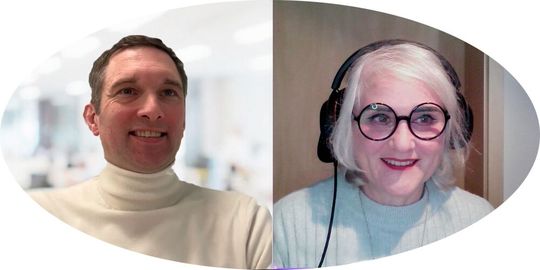 Dr. Michael Förtsch, CEO von Qant, und Ulrike Ostler, Chefredakteurin von DataCenter-Insider und DataCenter Diaries, haben sich am 19. Dezember 2025 im virtuellen Studio getroffen und sprechen über Energie-effizientes und schnelles Rechnen mit Licht, vor allem im HPC- und KI-Umfeld. Das ist nicht nur eine Vision; denn es ist heute schon umsetzbar. (Bild:  Vogel IT-Medien GmbH)