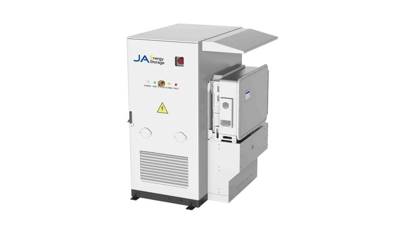 "Japlanet Fusion" integriert Wechselrichter, Batteriespeicher und Backup-Funktionalität in einem System und vereinfacht damit Systemplanung, Installation und Inbetriebnahme.(Bild:  Ja)