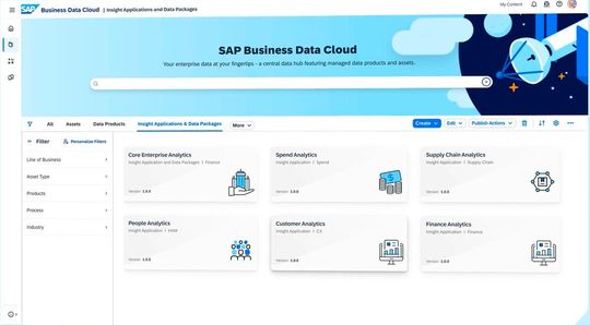 „SAP Business Data Cloud“ ermöglicht die Integration verschiedener Applikationen und Datenapplikationen.(Bild:  SAP)
