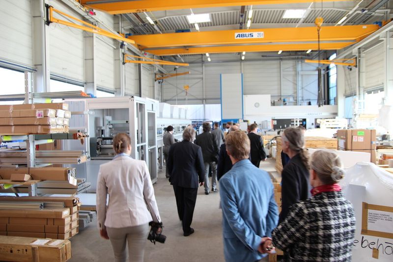 Betriebsbesichtigung Kroenert GmbH & Co. KG und ZAE Antriebssysteme (Bild: Königsreuther)