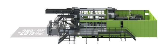 Engel hat es unter anderem geschafft, sein Clearmelt-System für die direkte Beschichtung von Kunststoffteilen mit Polyurethan (PUR) in der Spritzgießmaschine deutlich kompakter zu machen. Aber es gibt noch mehr Neues darüber zu berichten ...(Bild:  Engel)