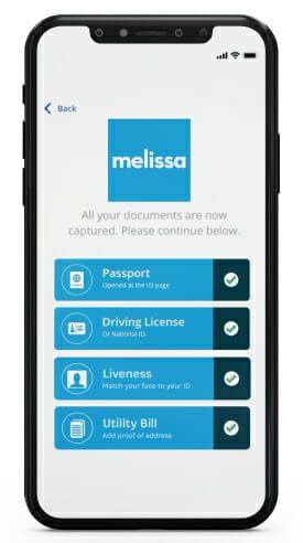 (Die App von Melissa führt die Identitätsprüfung in einem dreistufigen Prozess durch. (Bild: Melissa))