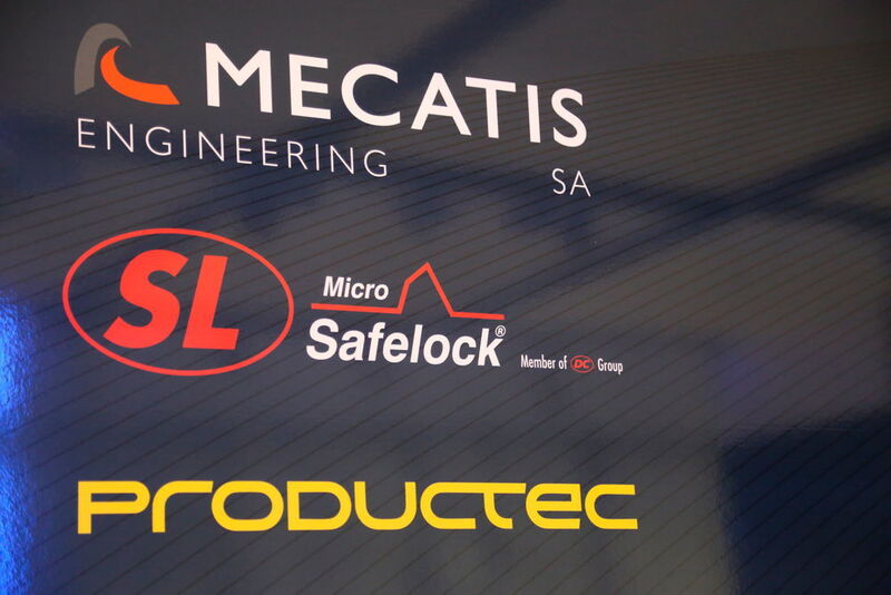 Trois partenaires qui sont à pied d'oeuvre pour industrialiser la micro5: Mecatis, Safelock et Productec. (JR Gonthier)