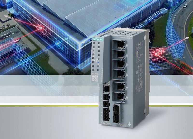 Diese Sicherheits-Datennetzkomponenten verfügen über eine Firewall (Stateful Inspection Firewall) mit einem Datendurchsatz bis 600 Mbit/s.  (www.siemens.com/press)
