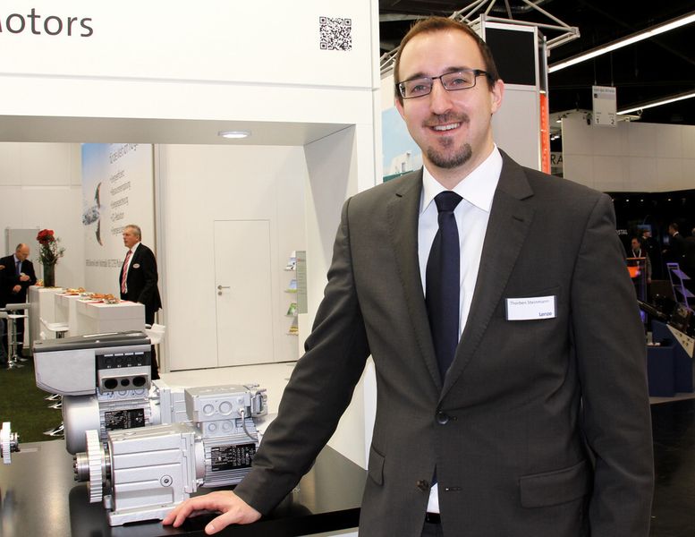 Thorben Steinmann von Lenze: „Energieeffizienz ist viel mehr als der einzelne Motor. Es ist beispielsweise deutlich ineffizienter, ein Schneckengetriebe zu verwenden, denn über das Getriebe lässt sich viel mehr Energie einsparen.“ (Bild: Michel)