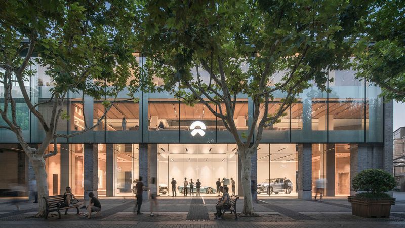 In China sind die Standorte teilweise noch repräsentativer, wie in Hangzhou... (Bild: Nio)