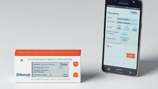 „Smart Packaging“: Digitalisierung verknüpft Verpackung mit Sensorik. Die Verpackung kann z.B. an die Tabletteneinnahme erinnern.  (August Faller)