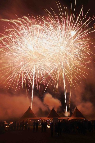 Martins Party mit LonWorks-Feuerwerk (Bild: Sonning Fireworks)