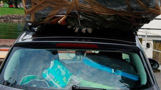 Nächstes Mal vielleicht doch lieber eine Dachbox. (Polizei Luzern)