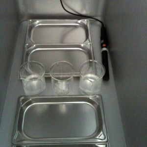 Abb. 2a: Versuchsaufbau vor ...