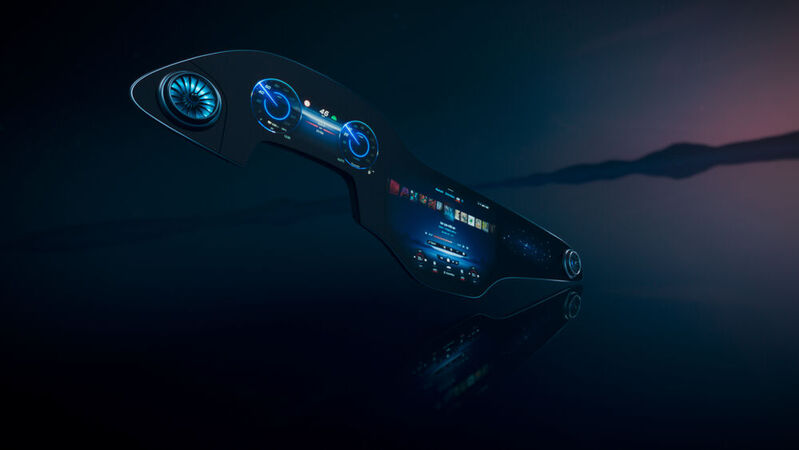 „Hyperscreen“ nennt Daimler seinen neuen XXL-Bildschirm.