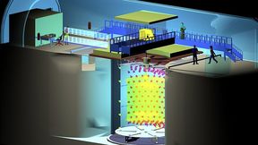 Schematischer Aufbau des Double-Chooz-Detektors zum Antineutrino-Nachweis. (Bild: Double-Chooz-Kollaboration)