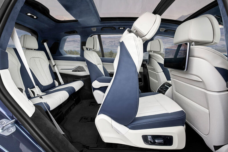 Der X7 verfügt über drei Sitzreihen.  (BMW)