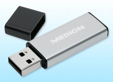 Der USB-Stick bei Aldi Süd bietet Platz für bis zu 64 Gigabyte an Daten. (Bild: Aldi Süd)