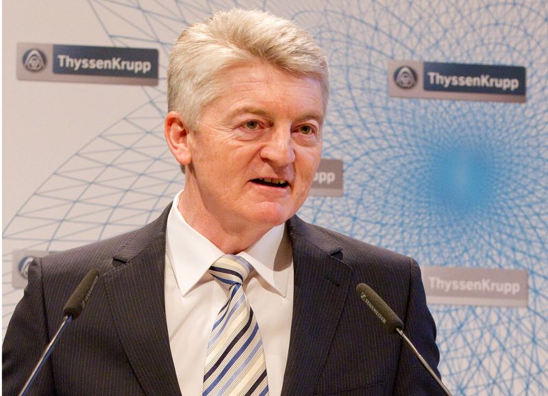 Der Thyssen-Krupp-Vorstandsvorsitzende Dr. Heinrich Hiesinger sieht sich beim Konzernumbau auf Kurs. (Bild: Thyssen-Krupp)
