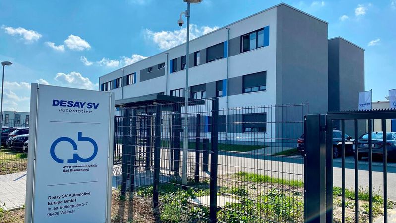 Der Hauptsitz von Desay SV Automotive Europe in Weimar.(Bild:  Desay SV Europe)