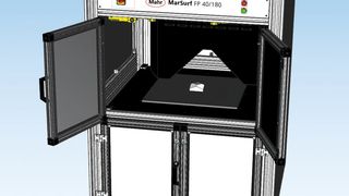 Der optische 3D-Scanner Marsurf FP 40/180 von Mahr eignet sich zum automatischen Überprüfen und Messen von Werkstücken, wie beispielsweise Kunststoffoptiken und Spritzgussformen. (Bild: Mahr)