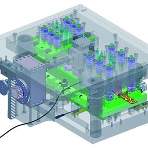 Bild 1: Mechanische Gewindeformeinheit SMG, voll integriert in ein Stanzwerkzeug. Bild: Steinel