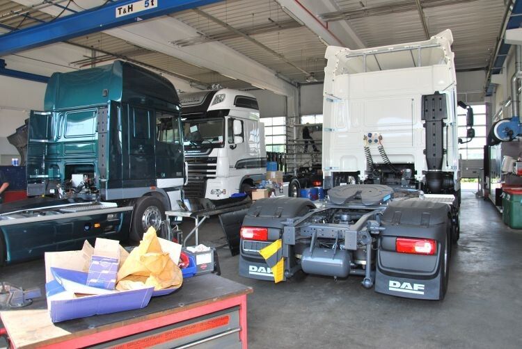 Die modern ausgerüstete Werkstatt steht nicht nur DAF-Fahrzeugen zur Verfügung. (Wenz)