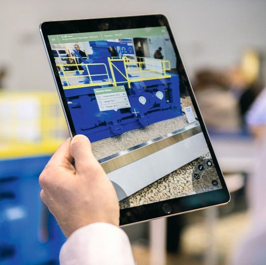 Definierte Points of Interests werden an Hand eines Tablets ausgelesen. Definierte Points of Interests werden an Hand eines Tablets ausgelesen.