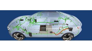 Vehicle cables: LIMEVERSE cables with bio-based and mass-balanced insulation materials conserve fossil resources and reduce the CO2 footprint by up to half. The cable class covers the entire cable portfolio at Leoni, from single-core vehicle cables, data cables, sensor cables or flat cables to EVC charging cables without any compromises in thermal and mechanical stability or electrical properties. (Image:Leoni)