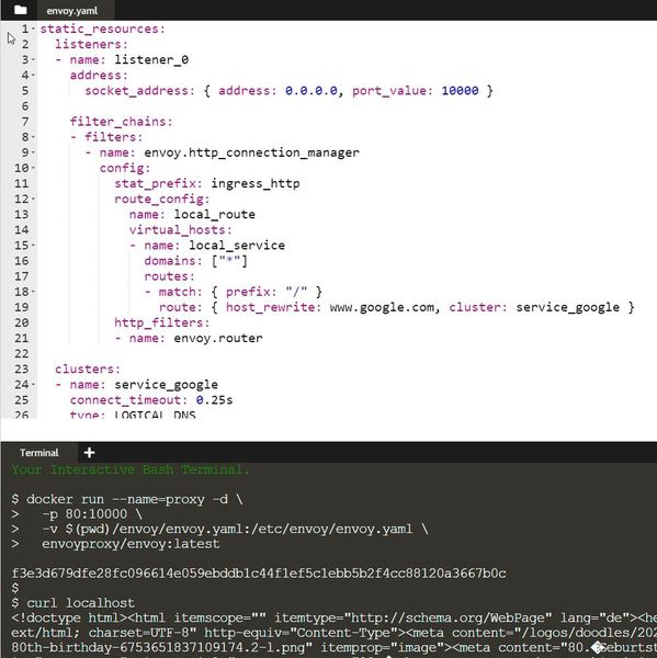 Envoy Proxy bereitstellen. (Bild: Joos)