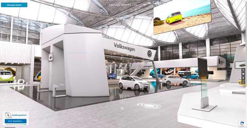 ... für Volkswagen. Autoschmitt nennt diese Ansicht 3D-Messehalle. (Autoschmitt)