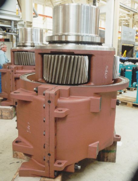 Teilmontierte Getriebe für Windenergieanlagen  (Bild: Klaus Vollrath)